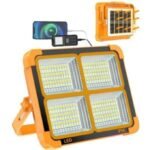 Portable Solar LED Floodlight – Rechargeable, IP66 Waterproof with Photovoltaic Panel