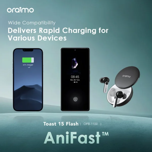 Oraimo Toast 15 Flash 10000mAh Fast Charging Power Bank – OPB-1100