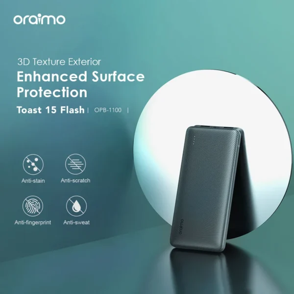 Oraimo Toast 15 Flash 10000mAh Fast Charging Power Bank – OPB-1100