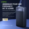 Oraimo PowerBox 400 Vision – 40,000mAh 22.5W Fast Charging Power Bank with LED Display