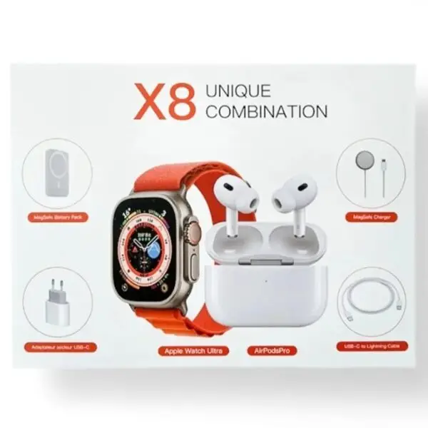 X8 Unique Latest Ultra Combination Watch With 25w Pd Fast Charge Wireless Charge X8 Unique Combination Smartwatch