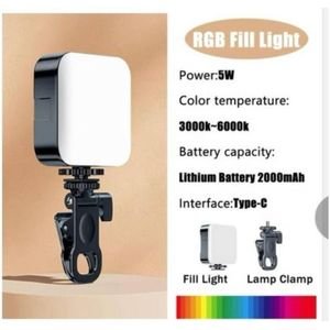 RGB Video Light – for Camera, Phone & Laptop