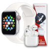 Smart Watch Set with Bluetooth Headphones – Full Touchscreen, Fitness Tracker, and Wireless Calls