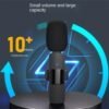 Mini Wireless Tie Microphone – Lavalier Clip-on Mic for iPhone & Android