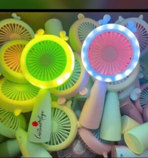 Color Changing Light Hand Fan – Portable Fan & LED Light Combo